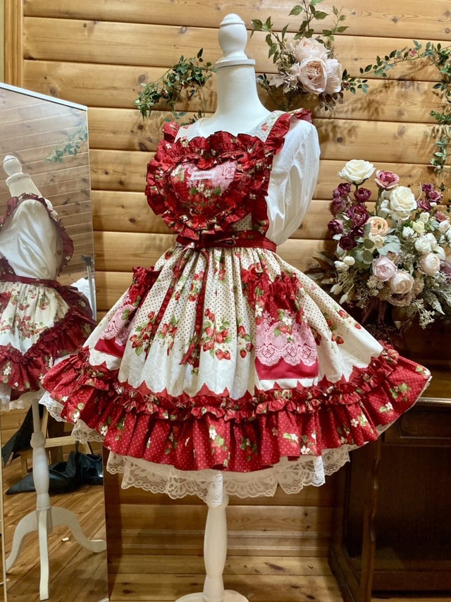 最終値下げ　モモコハウス　ハートフリルエプロン　アンジェリックプリティ エプロン | モモコハウス