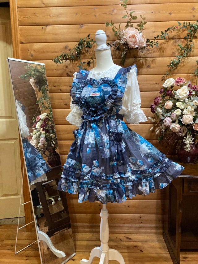 モモコハウス ハートエプロン 水色 すべての商品 | モモコハウス