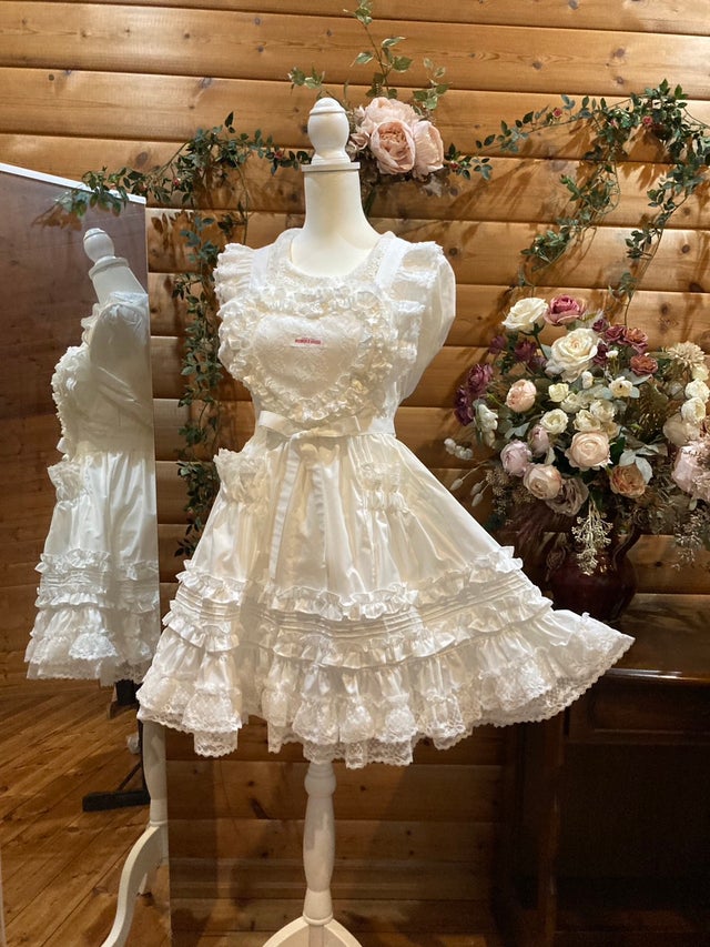 ⭐️美品⭐️モモコハウス ハートレースエプロン 超ミニW幅 すべての商品 | モモコハウス