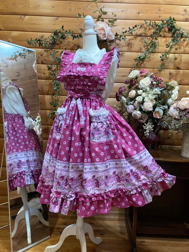 【未使用】ドールハウスエプロン 薔薇柄 Rose Town」バラ刺繍エプロン 【2/13まで】送料無料！ | GIRLISM