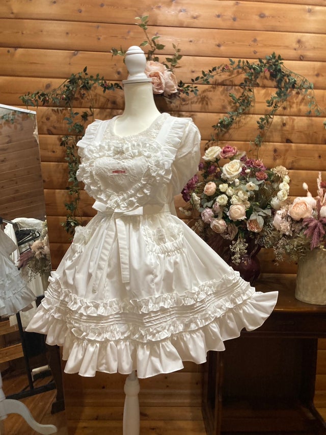 モモコハウス　白　エプロン　ミニ モモコハウス 白 エプロン ミニ モモコハウス 白 エプロン ミニ すべて