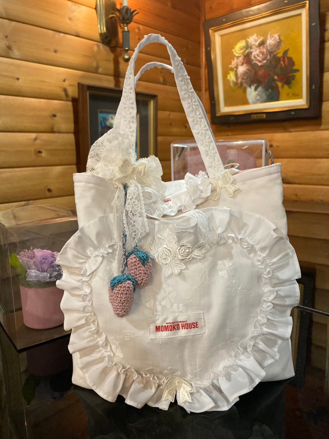 ⭐️美品⭐️モモコハウス ハートレースエプロン 超ミニW幅