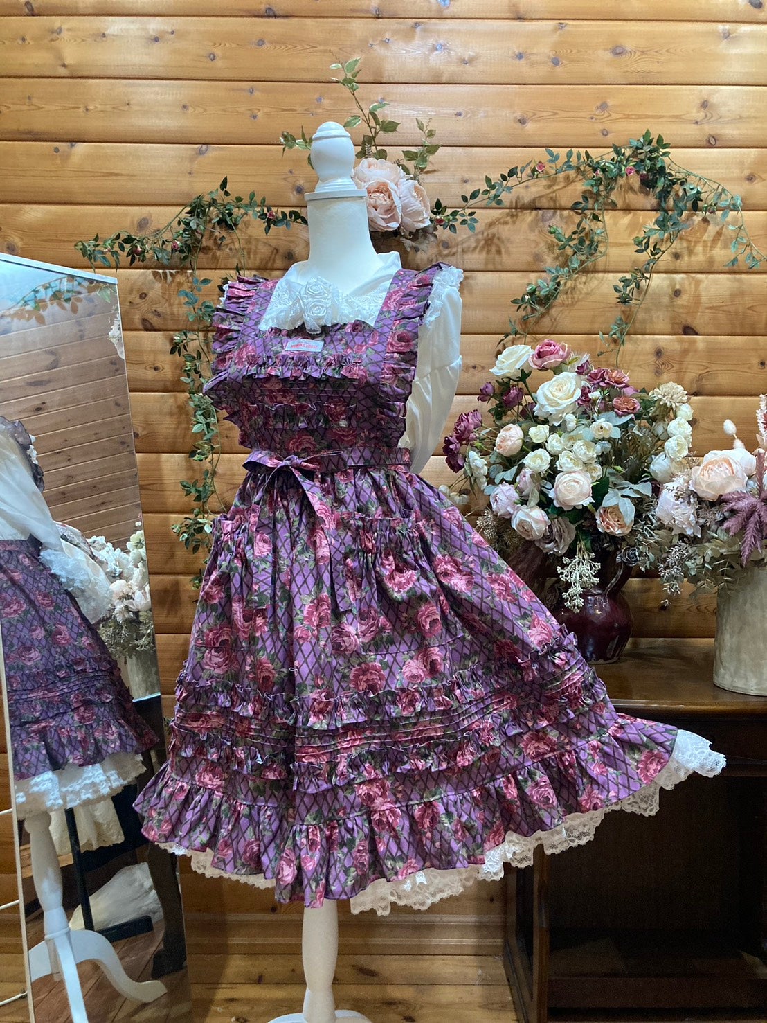 ピンクハウス フリルエプロン 最終値下げ モモコハウス フリルエプロン