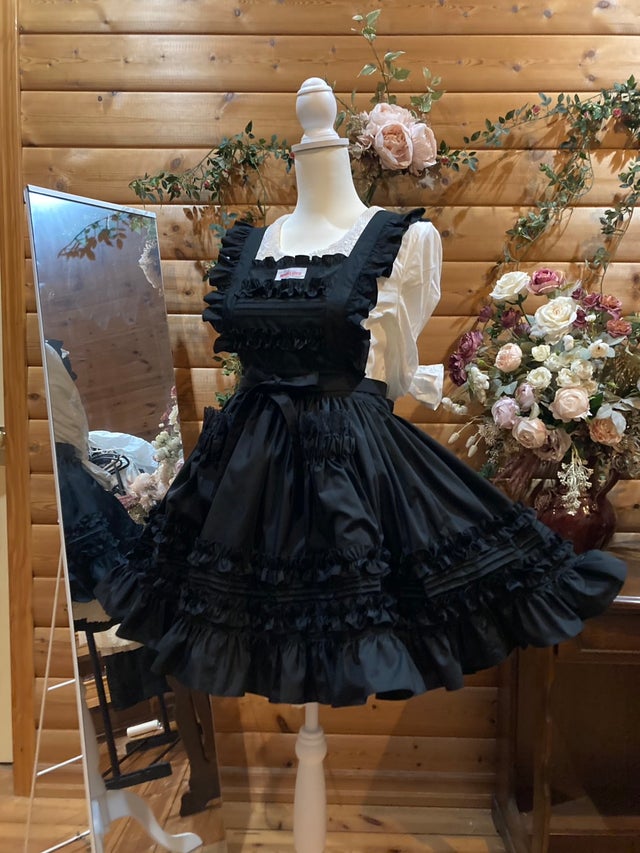 ハートエプロン　黒×オフ白 すべての商品 | モモコハウス